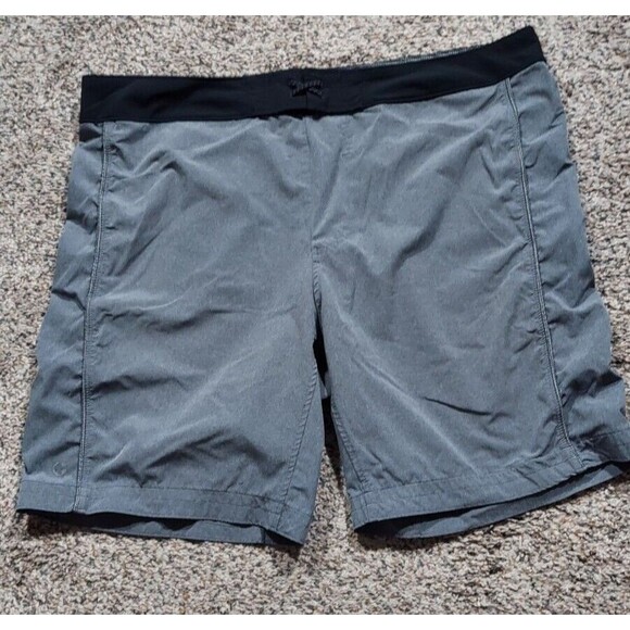 Manduka Other - Manduka Shorts Yoga Stretch Athletic Gray Polyester Spandex Men’s XL